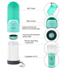Portable Pet Water Bottle for Outdoor Use (Teddy)