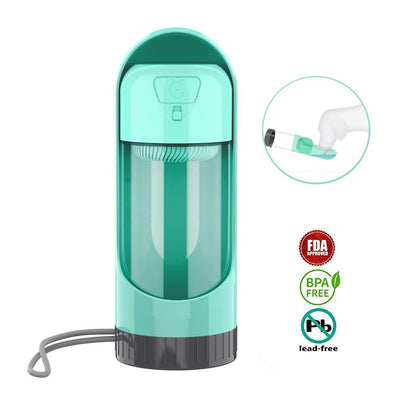 Portable Pet Water Bottle for Outdoor Use (Teddy)