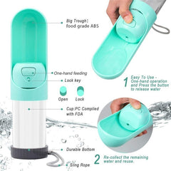 Portable Pet Water Bottle for Outdoor Use (Teddy)